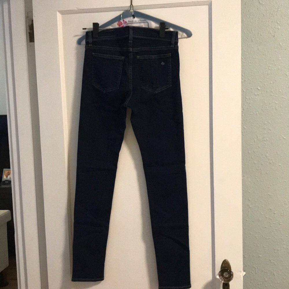 Rag & bone size 28 high rise skinny dark wash jean